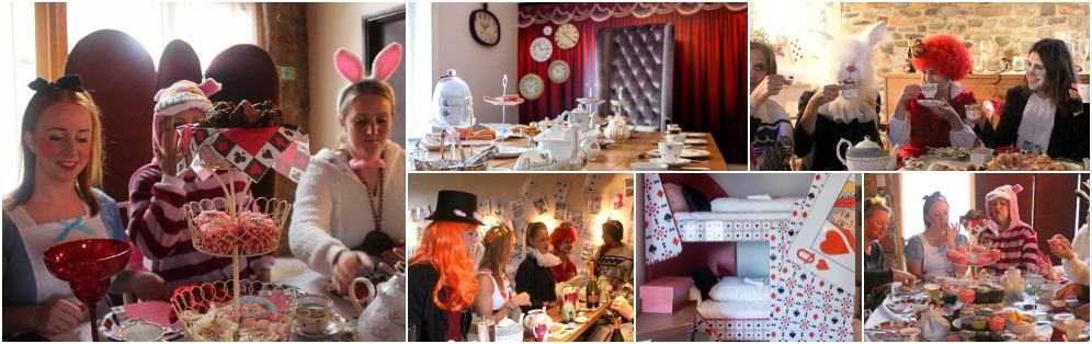 Alice in wonderland hen party theme