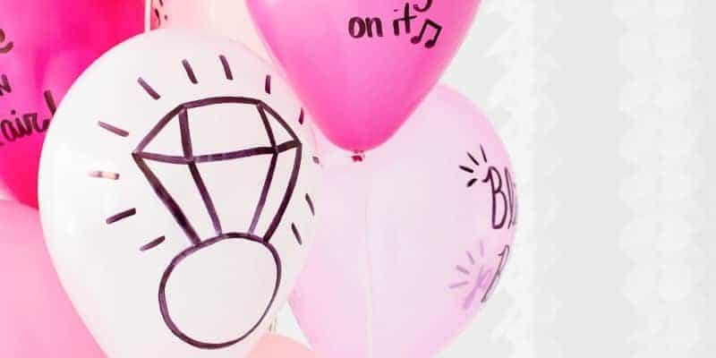 Learn how to make these fun hen party balloons in 4 easy steps! A hen party DIY with minimal effort and cost.
