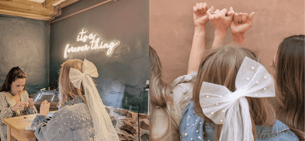 forever bracelet craft hen parties in Devon