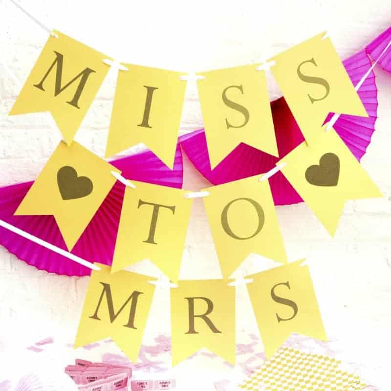 Miss To Mrs Hen Party Bunting