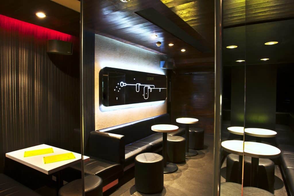hen party karaoke room in Soho, London