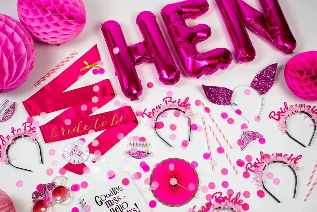 Pink Hen Party Accessories And Where To Buy Them For A Classy Pink Hen Party Theme