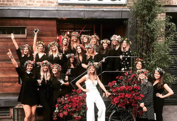 Manchester flower crown hen party workshops
