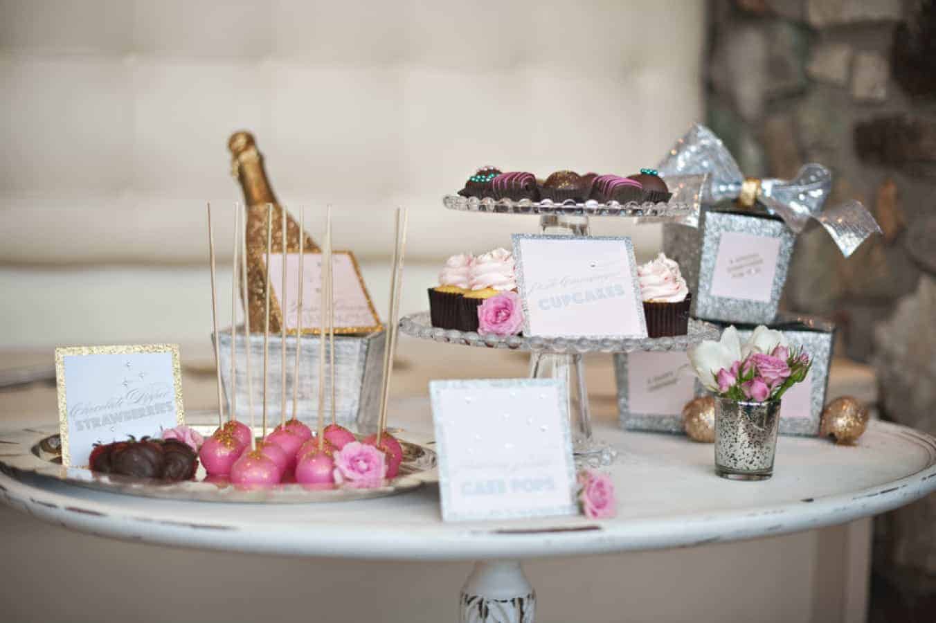 Learn how to host a gold and glittery hen party!