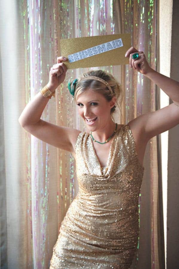Learn how to host a gold and glittery hen party!