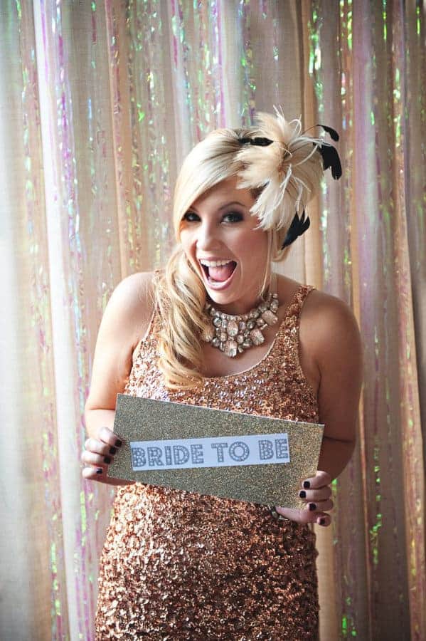 Learn how to host a gold and glittery hen party!