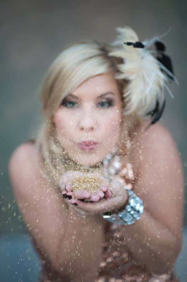 Learn how to host a gold and glittery hen party!