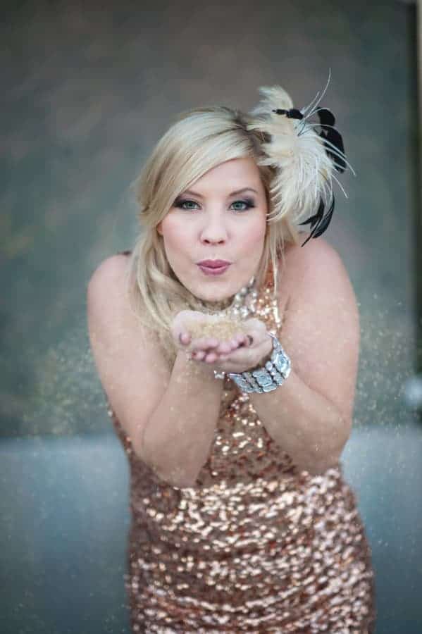 Learn how to host a gold and glittery hen party!