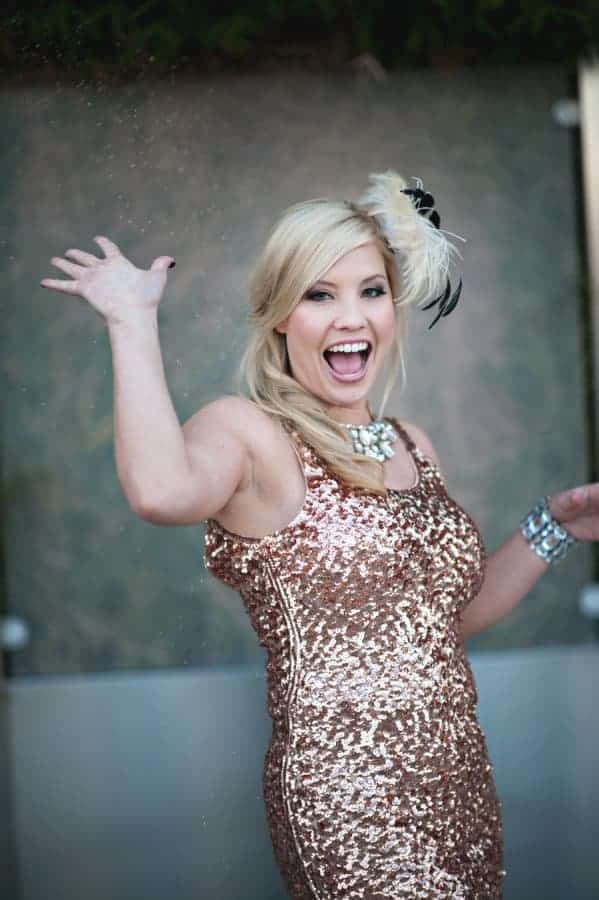 Learn how to host a gold and glittery hen party!