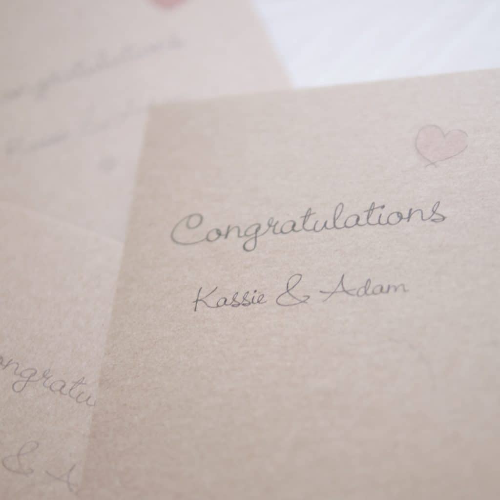 luxury hen party gift card message