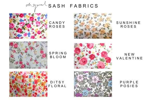 Vintage Floral Sash Fabrics