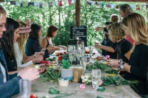 flower crown hen party in Suffolk