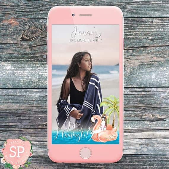 Let's Flamingle Hen Party Snapchat Filters