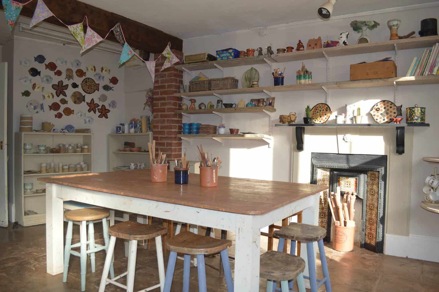 pottery studio for hen parties in the Cotswolds