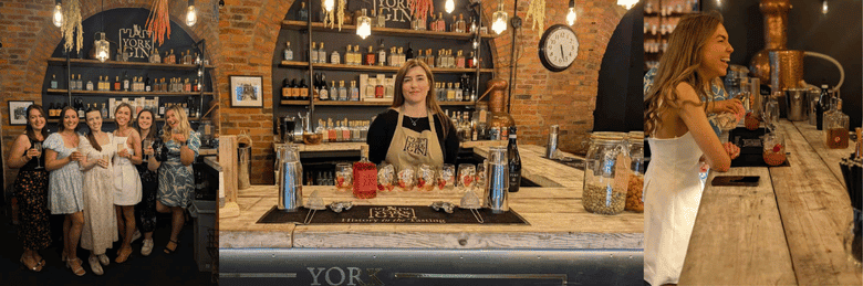 York gin cocktail hen parties