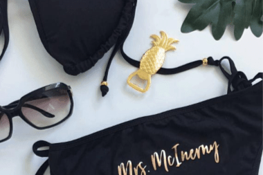 bride to be bikini surf hen do