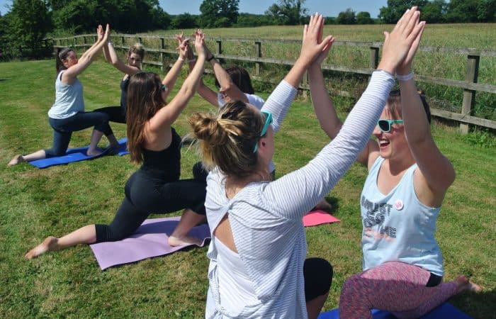 yoga hen party in Bath and Bristol