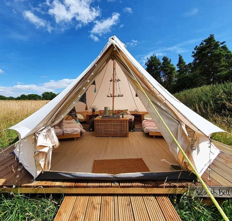 Cotswold glamping bell tent