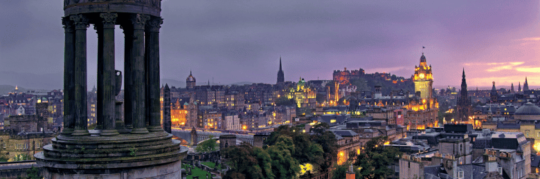 Edinburgh at night