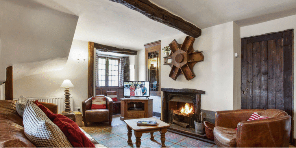 lake district hen party cottage living room
