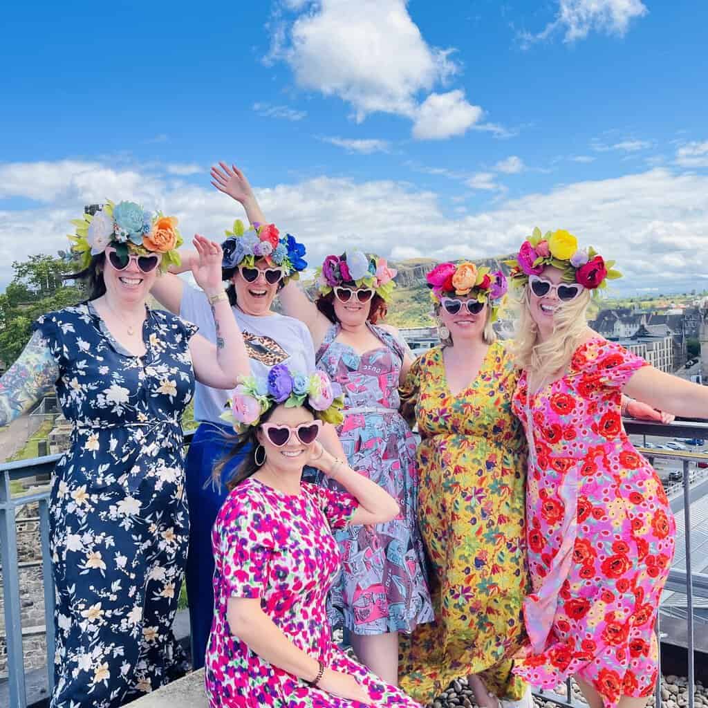 flower crown hen party workshops