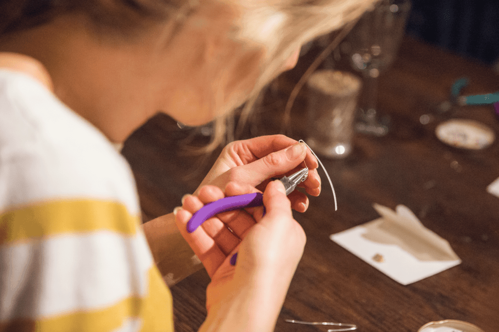 Hen Party Making Jewellery In London